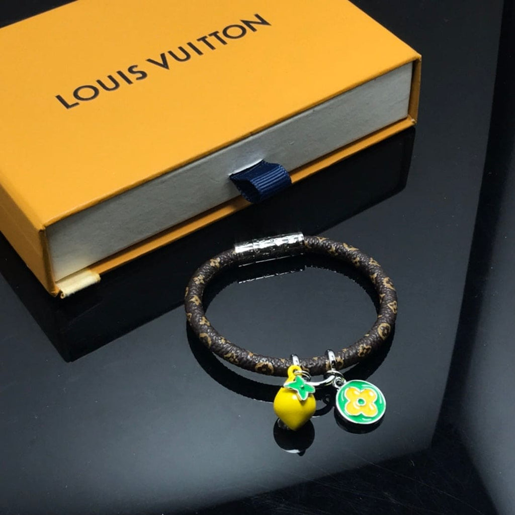 18K Louis Vuitton Hang It Fruits Lemon Bracelet