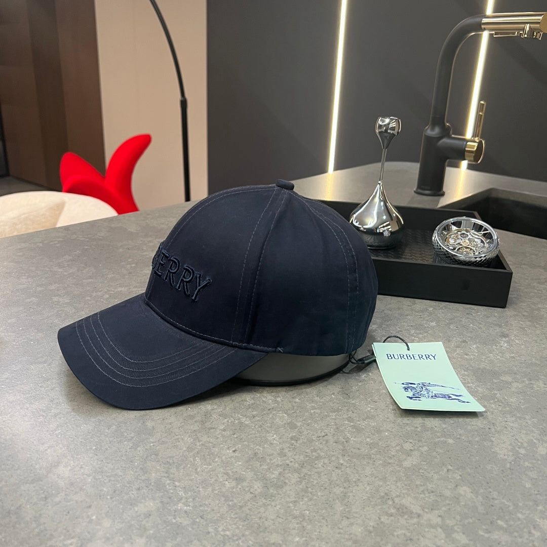 Essential Navy Cap with Embroidered Detailing
