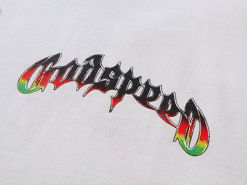 Godspeed Skull Flame Graphic T-Shirt — detail