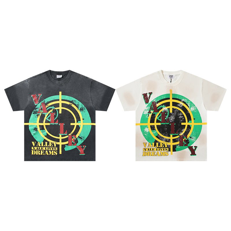 VALE USA Washed Lives Dreams Graphic T-Shirt — comparison
