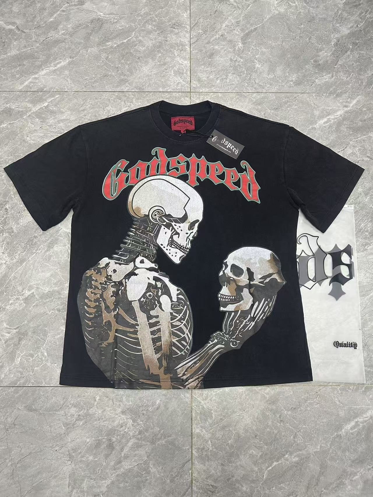 Godspeed Skeleton Graphic Short-Sleeve T-Shirt — context