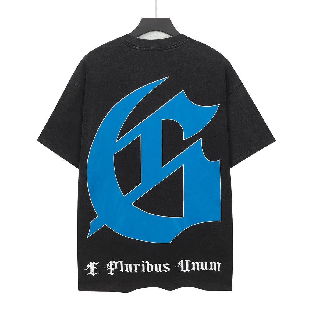 Godspeed Astronaut Back Print Washed Graphic T-Shirt — back