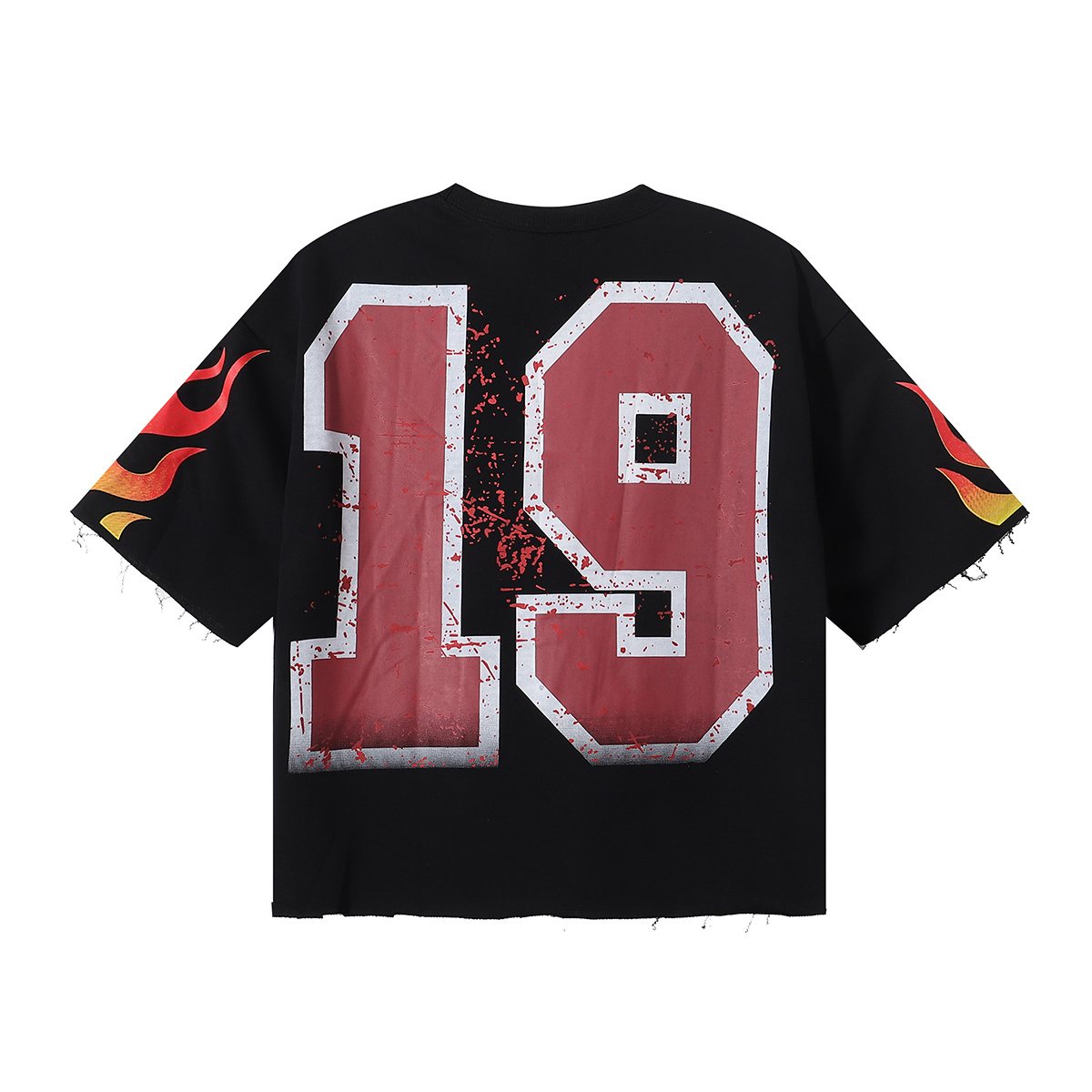 BKYS Revival Racing Skull Graphic Cropped T-Shirt — back