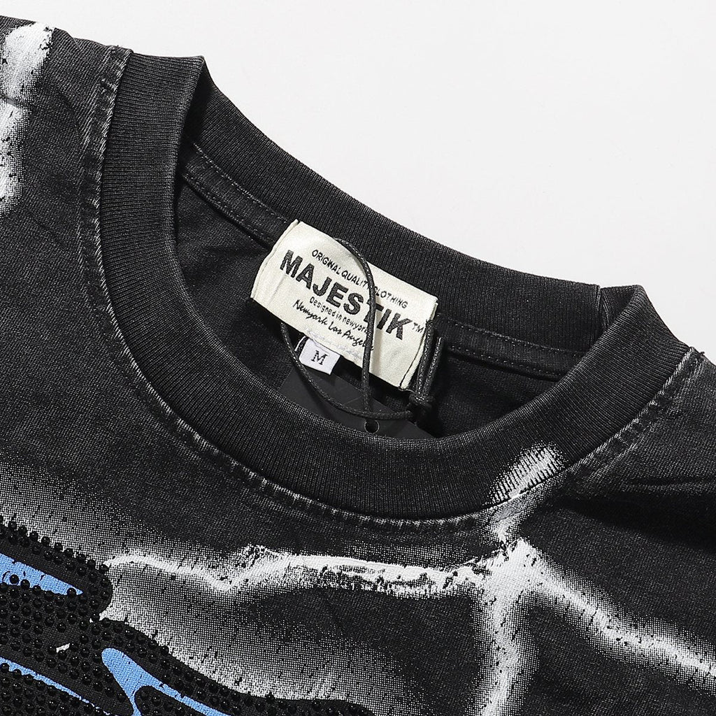 MAJESTIK Athlete Eagle Graphic T-Shirt — neck_label