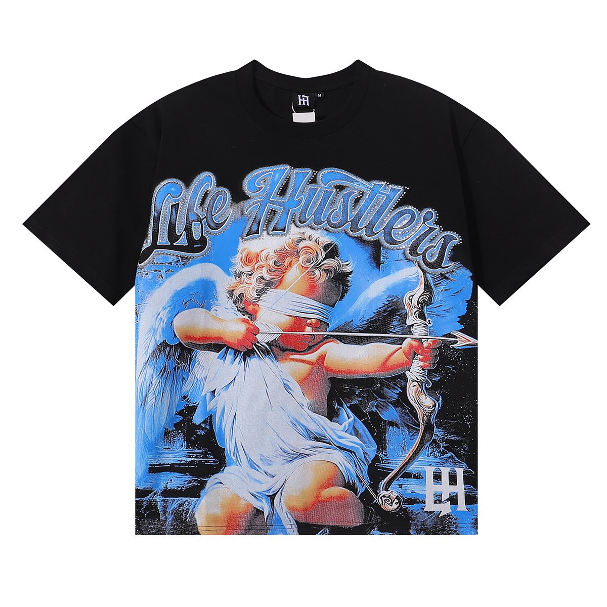 Life Hustlere Masked Angel Archer Graphic T-Shirt — hero