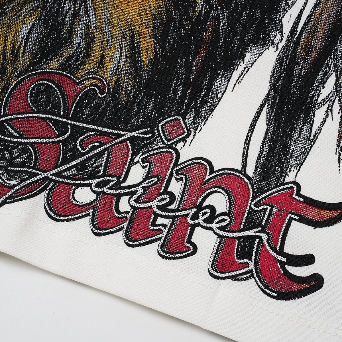 SAINT Jesus Crown Graphic T-Shirt — detail