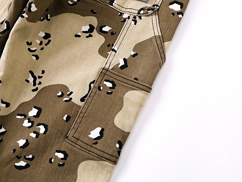 Purple Brand Tan Camo Five-Pocket Pants — detail
