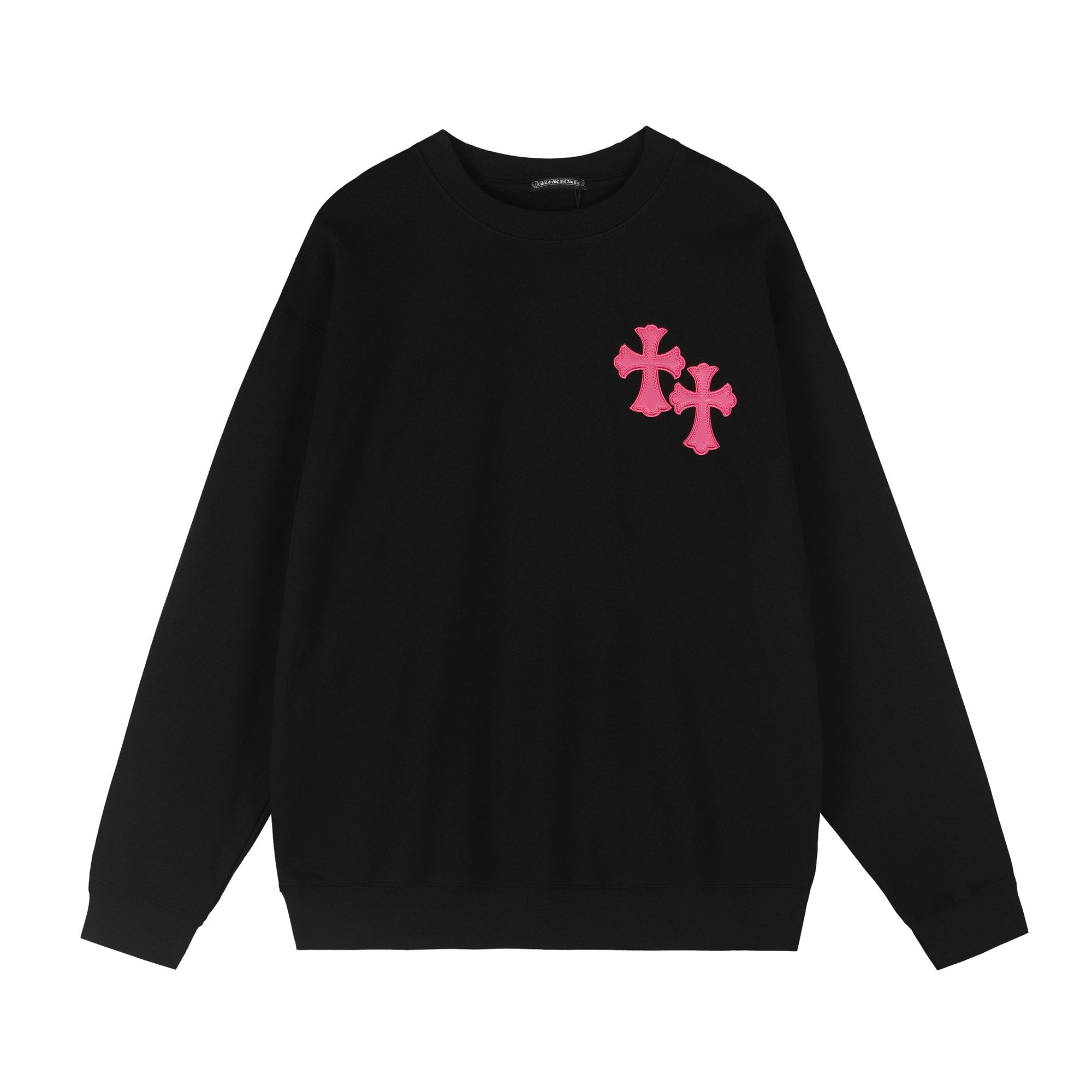 Chrome Hearts Contrast Leather Label Graphic Sweatshirt — hero
