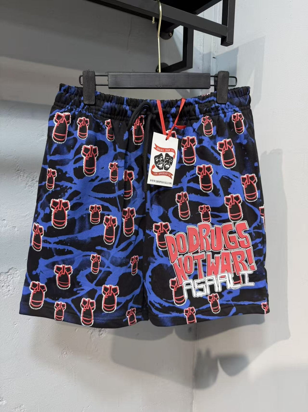 ASAALL All-Over Graphic Elastic Waist Shorts — hero