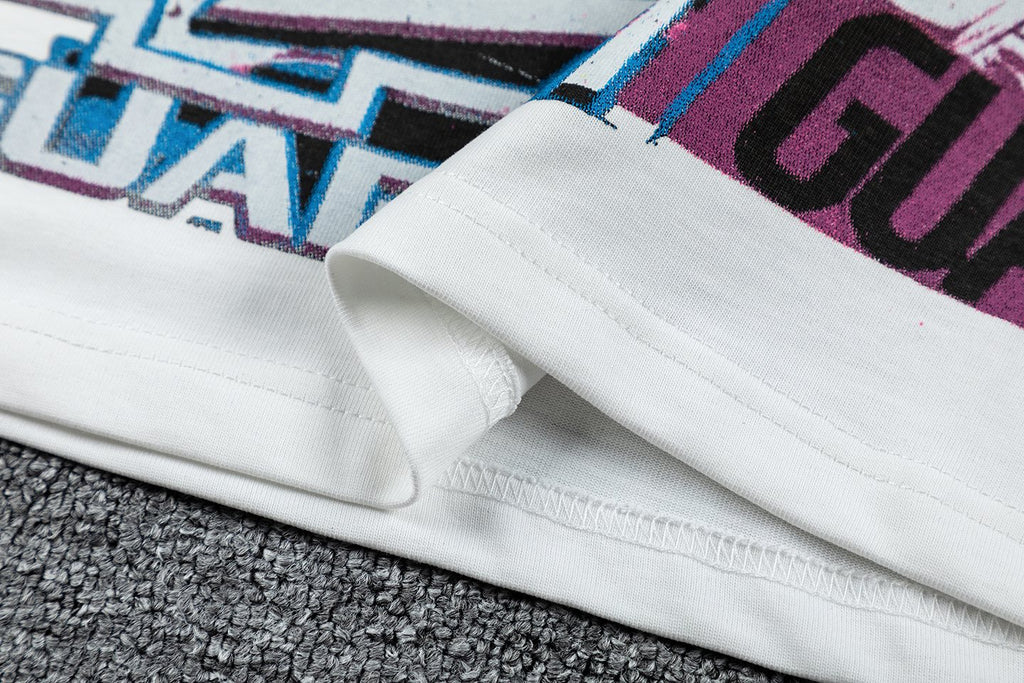 GUAPI Racing Geometric Short-Sleeve T-Shirt — fabric_closeup