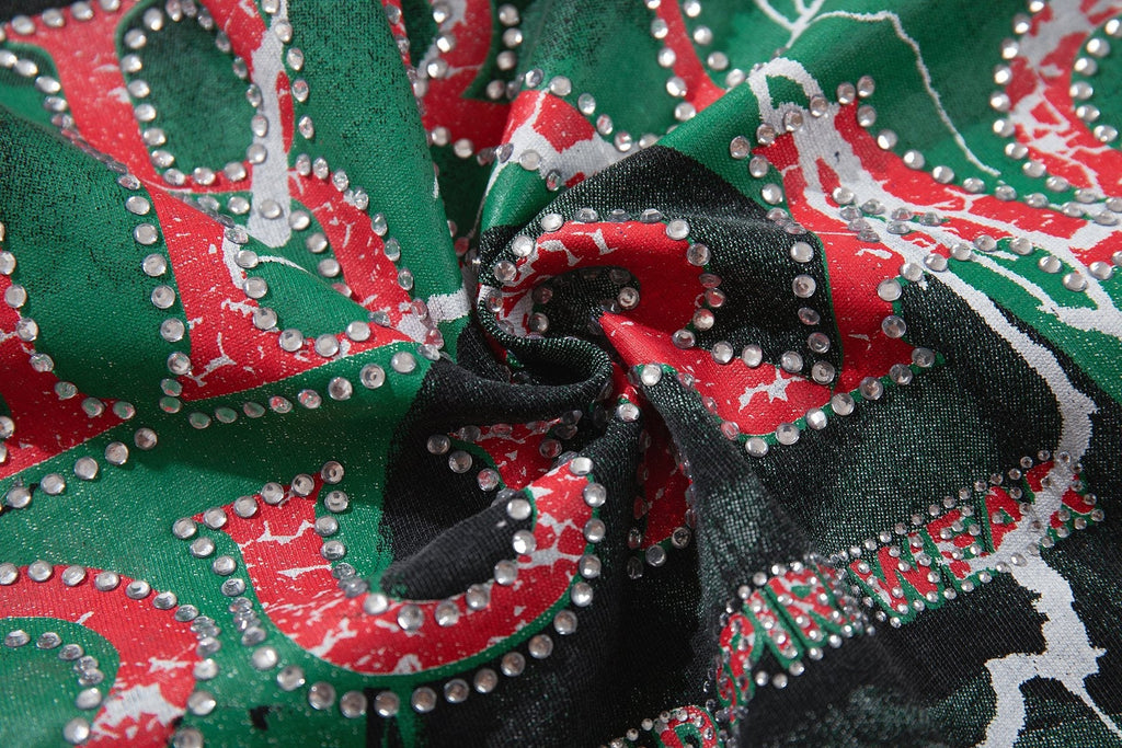 MAJESTIK Washed Black Skull Graphic T-Shirt — fabric_closeup