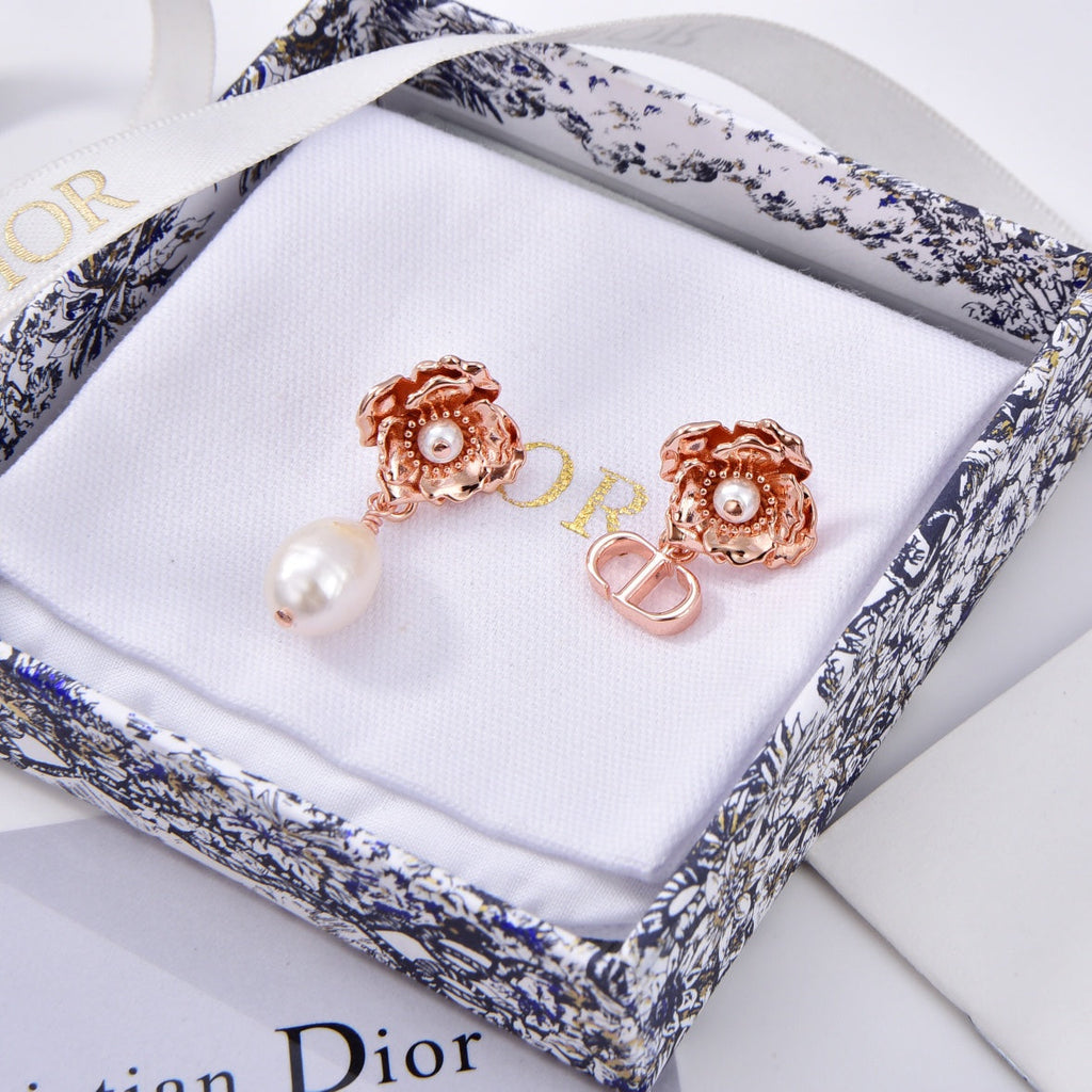 18K Dior D-Millefiori Earrings