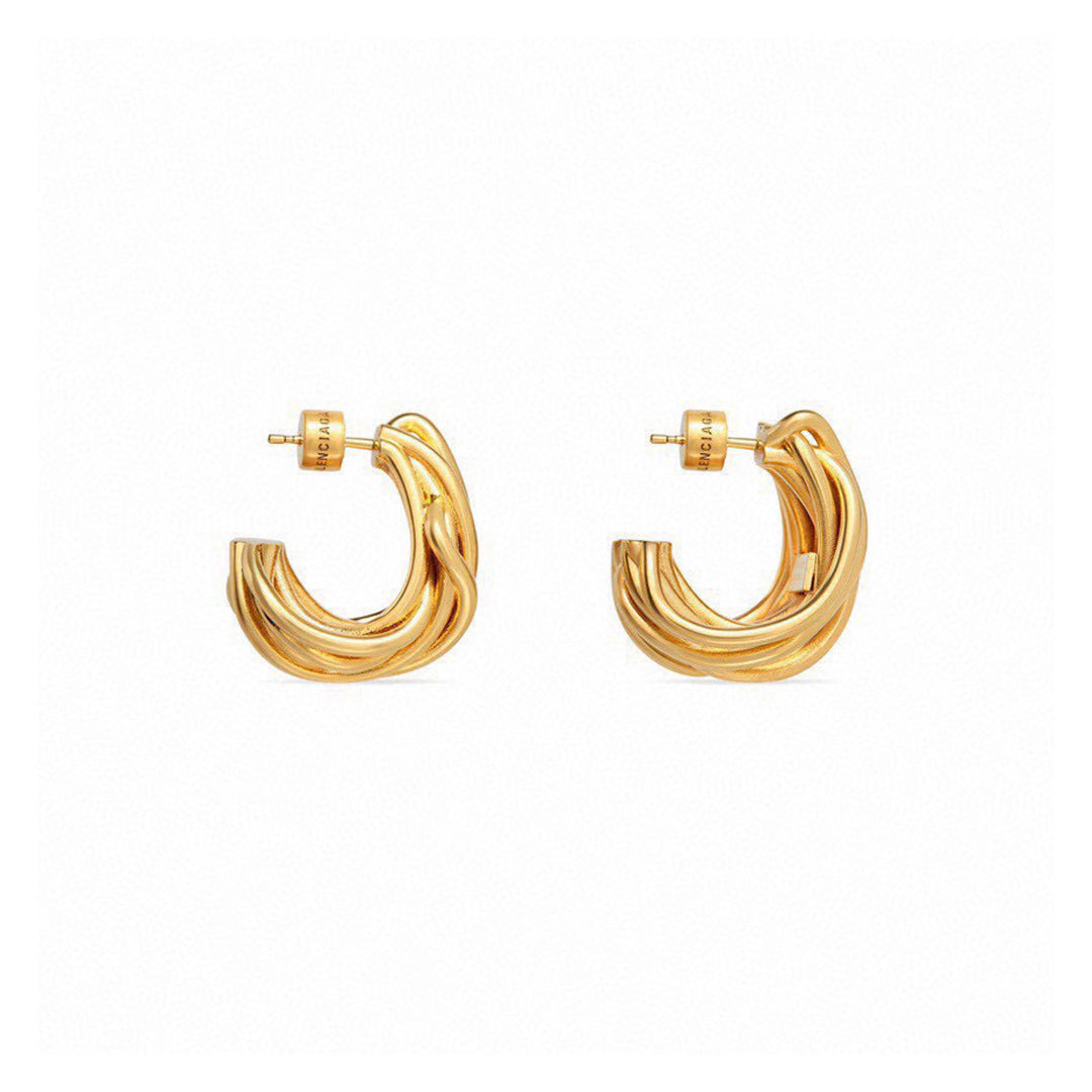 18K Balenciaga Wire Earrings