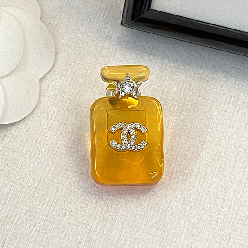 18K  Chanel Perfume Color Bottle Brooch