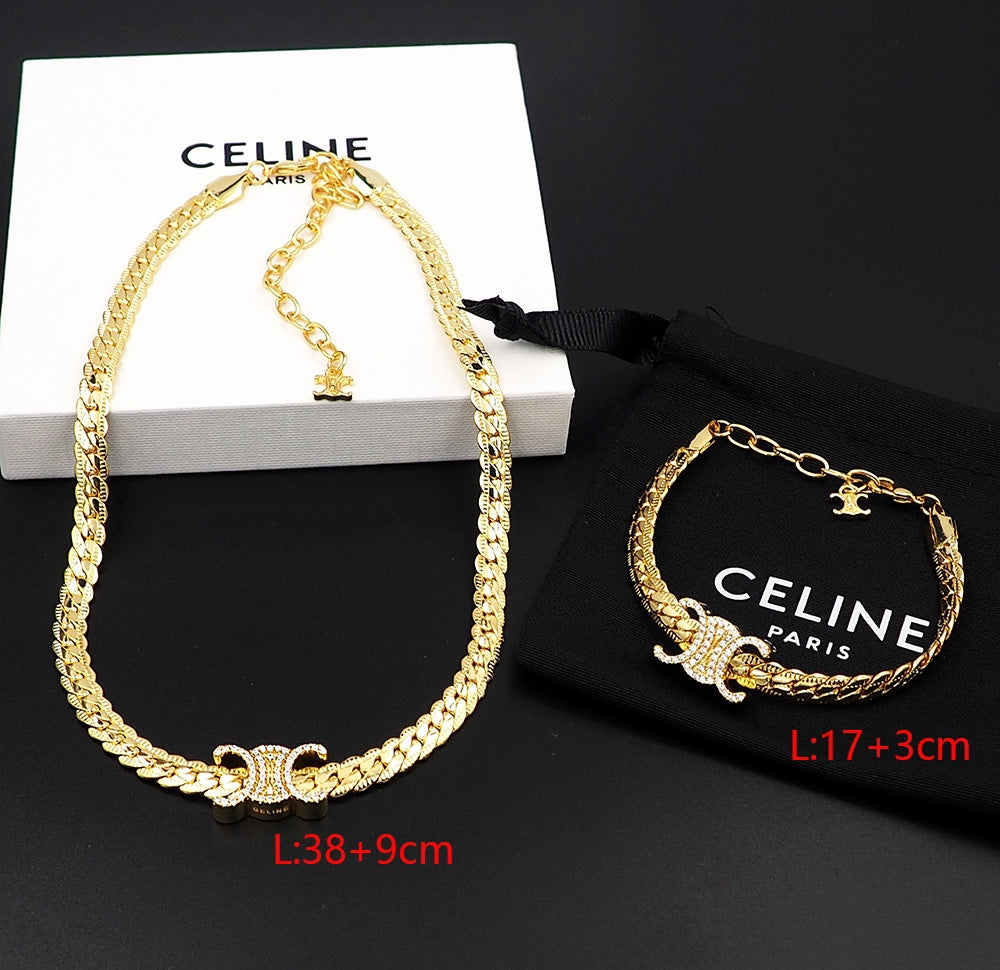 18K Celine Diamonds Necklace
