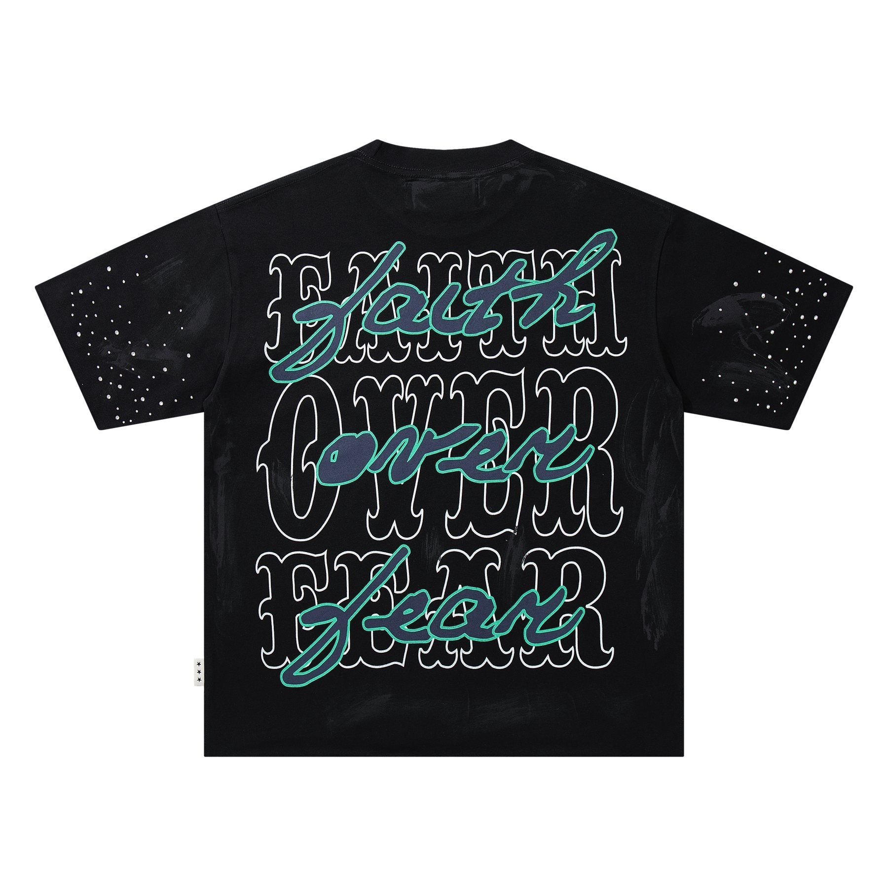 BKYS Revival Rhinestone Portrait Graphic T-Shirt — back