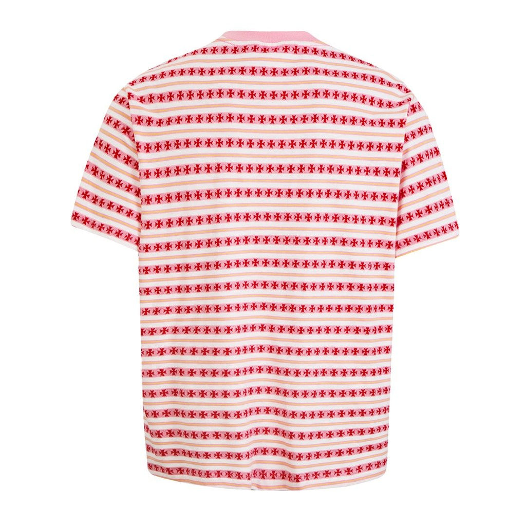 Test2-Chrome Hearts Striped Jacquard Knit T-Shirt — back